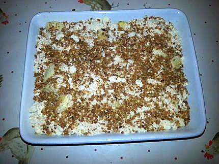 recette Crumble pommes pralin