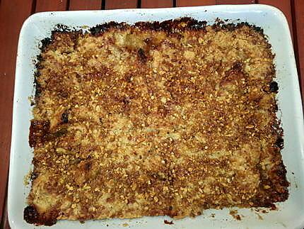 recette Crumble pommes pralin