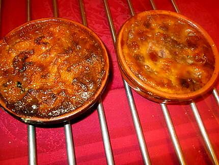 recette tarte   tatin et cassolettes aux oranges confites  sur fond   aux  biscuits  de reims