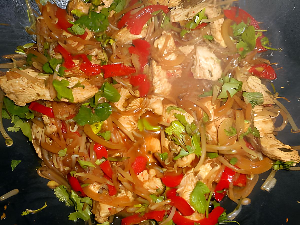 recette Wok de dinde aux pousses de soja