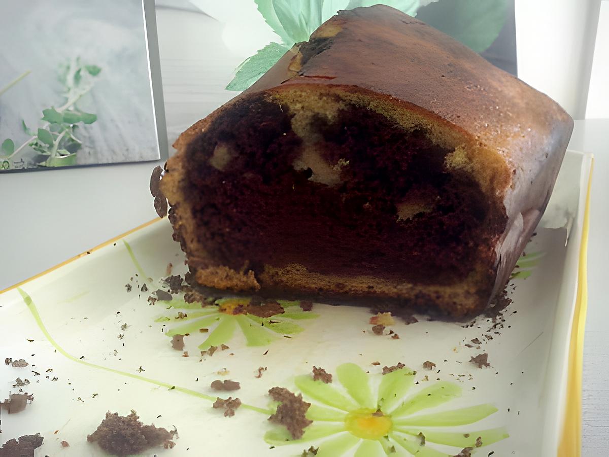 recette gateau marbré