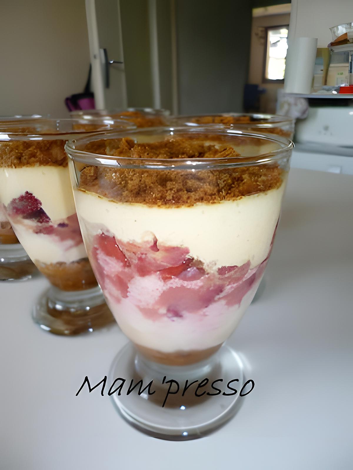 recette Délice de mascarpone aux fraises et spéculos