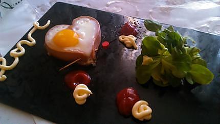 recette Coeur oeuf a la saucisse