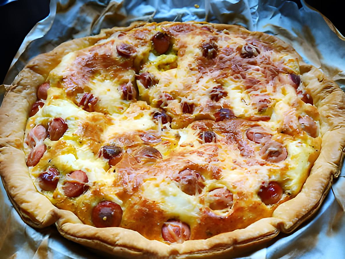 recette Quiche knacki / kiri