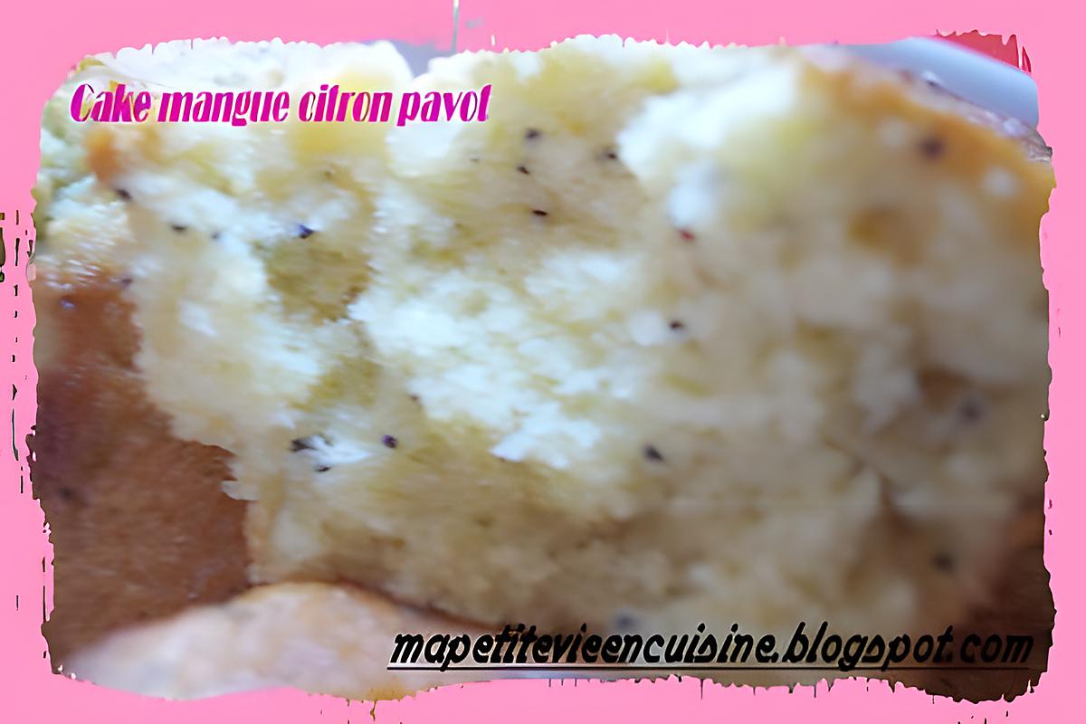 recette cake mangue citron pavot