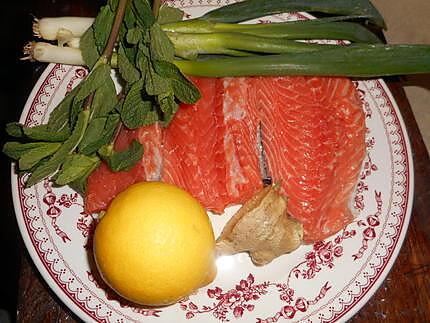 recette Pavé de saumon a l'exotique