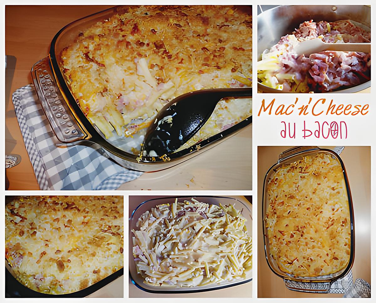 recette Mac'n'Cheese au bacon