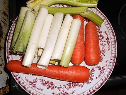 recette Pot au feu a la queue de boeuf et légumes anciens