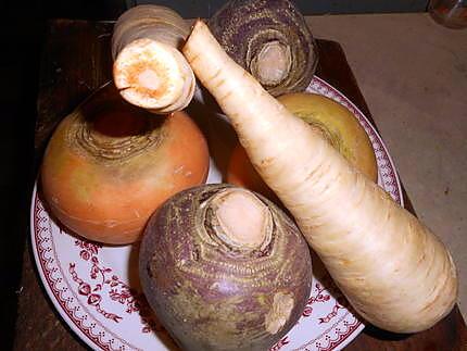 recette Pot au feu a la queue de boeuf et légumes anciens