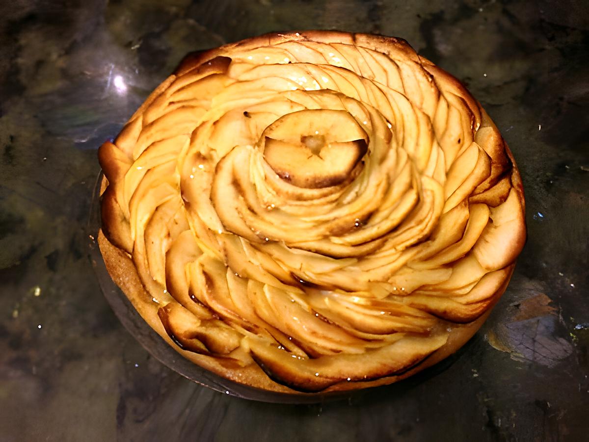 recette Tarte aux pommes - rosace