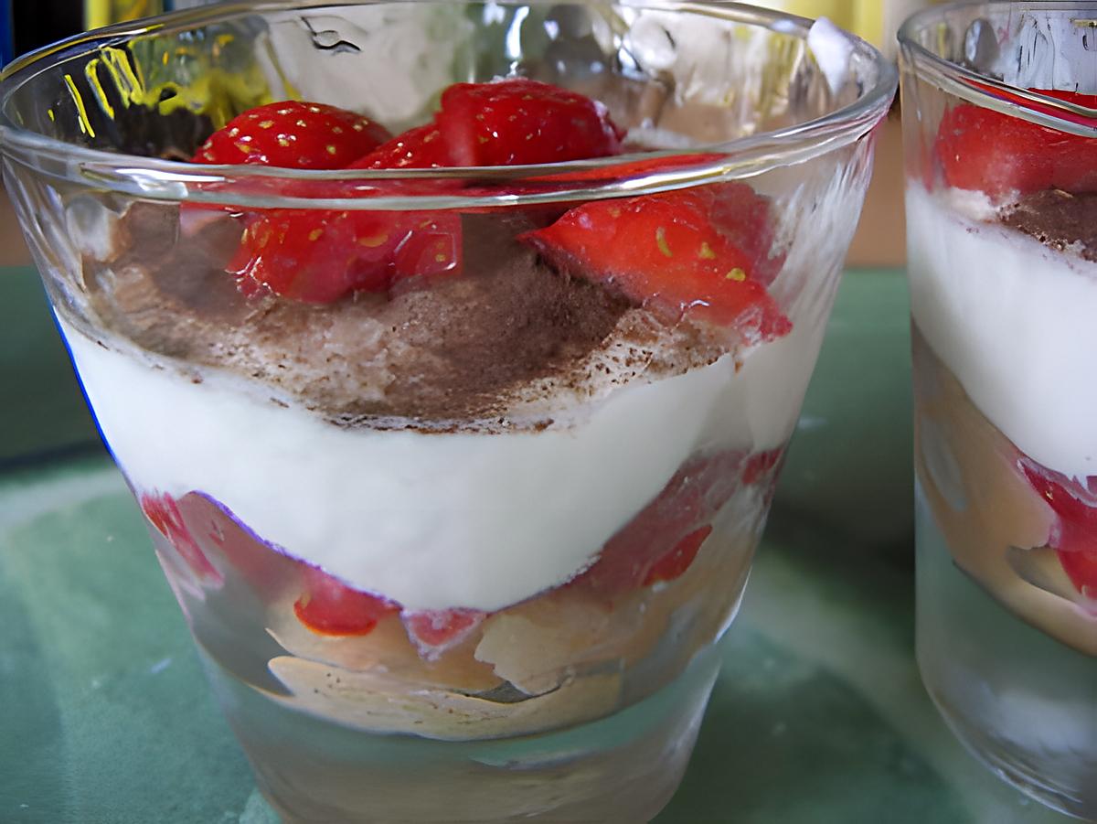 recette Tiramisu aux Fraises (allégé)