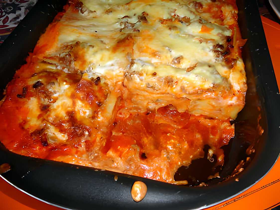 Lasagnes à la bolognaise sauce soja a l italienne