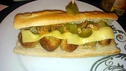 recette sandwich au boulette de dinde