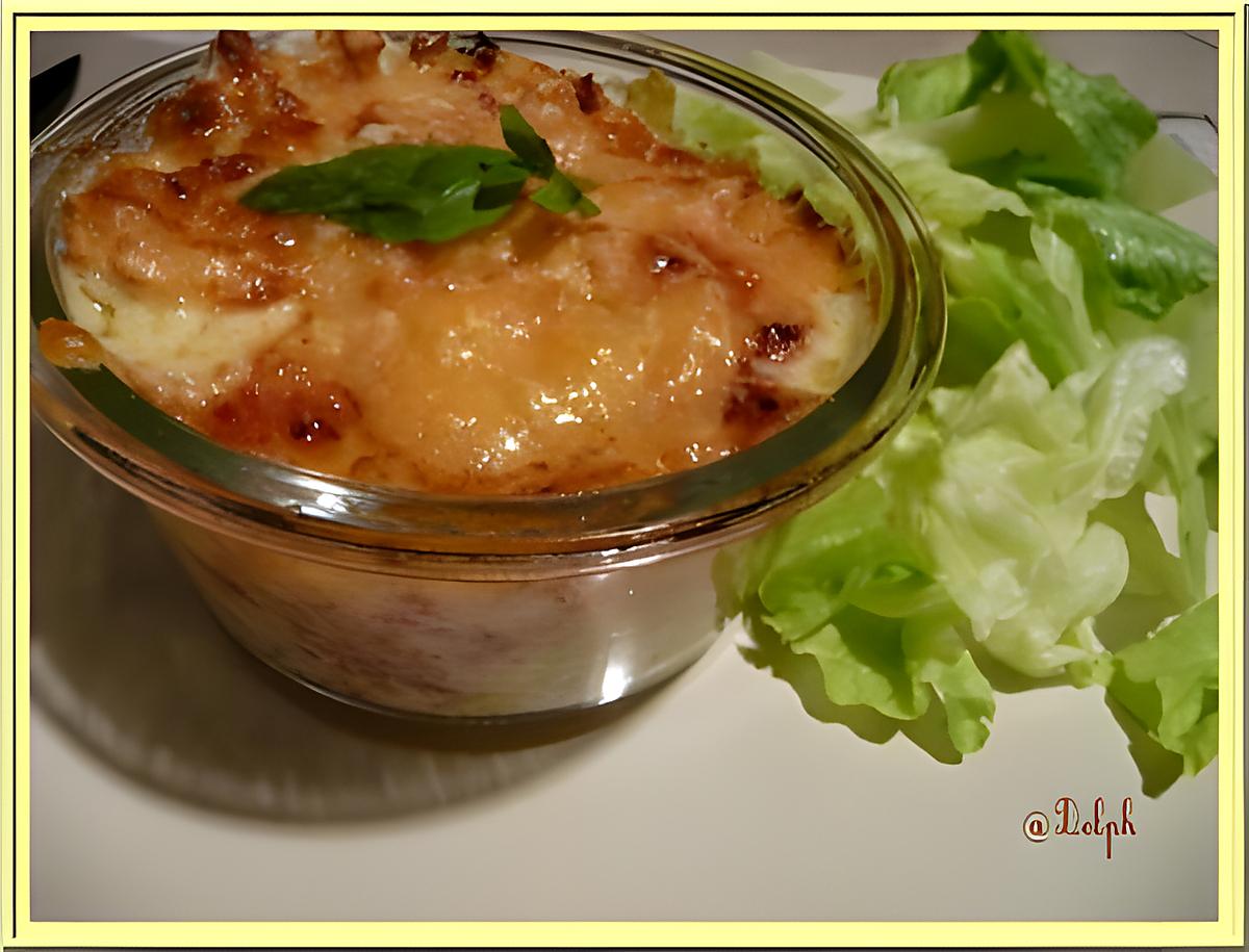 recette Gratin de crozets au jambon