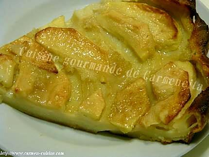 recette Tarte aux pommes à la pâte à crêpe