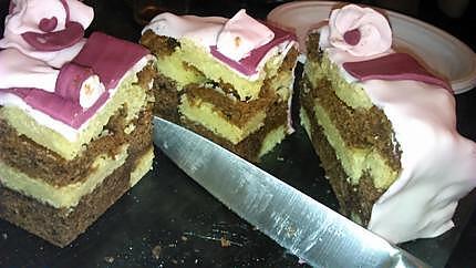 recette Gâteau Damier Cadeau pour la fête des grands meres