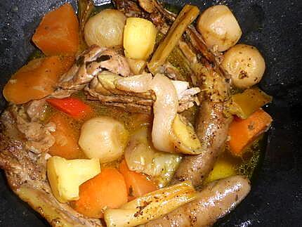 recette Ragout de queues de porc aux légumes