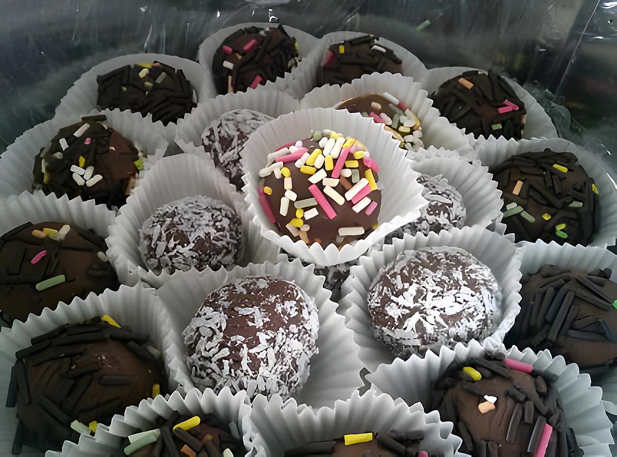 recette Truffes chocolat lait (pour Marie-Amelie...)