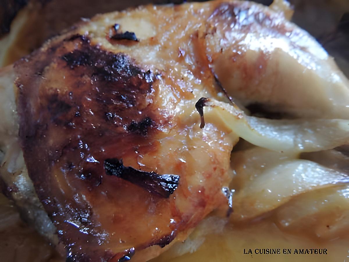 recette Cuisse de dinde et poulet aux oignons