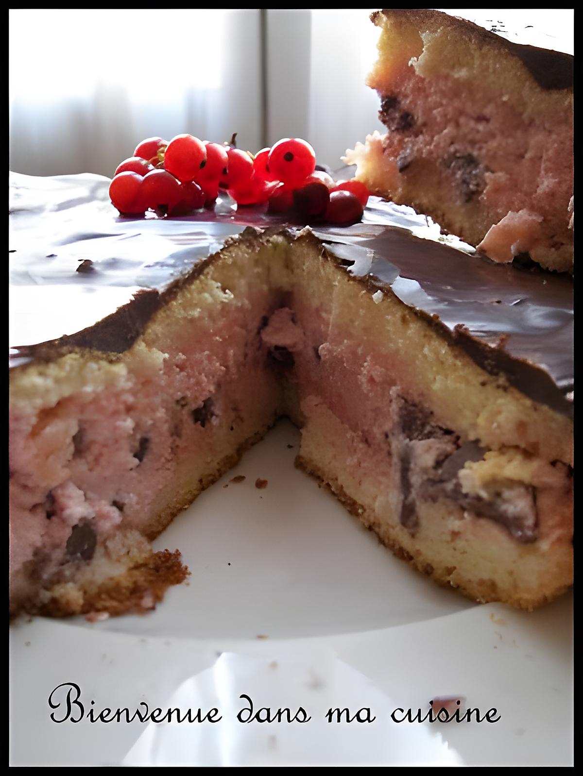 recette Gateau chocolat & groseille