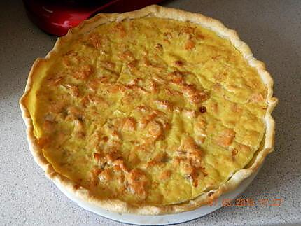 recette Quiche au saumon et endives