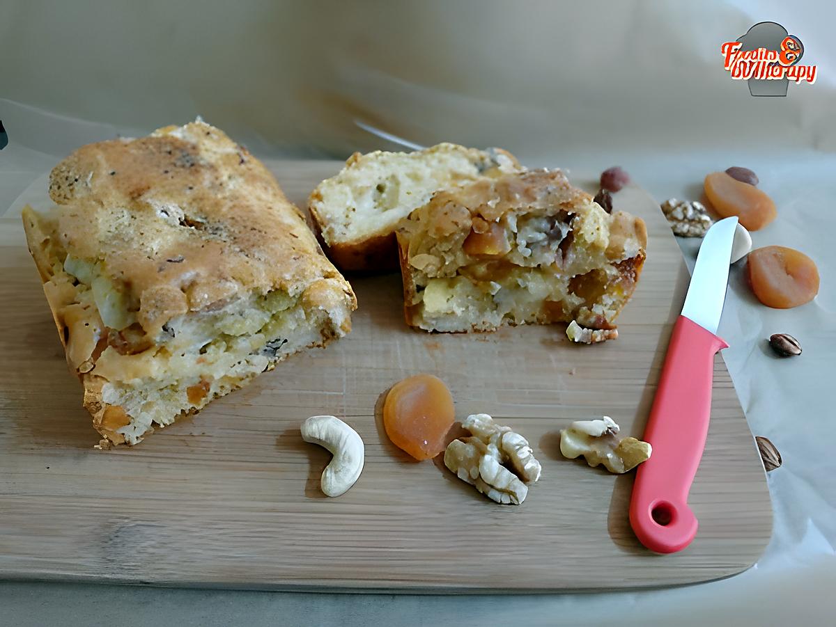 recette Cake aux abricots secs et noix/noix de cajou