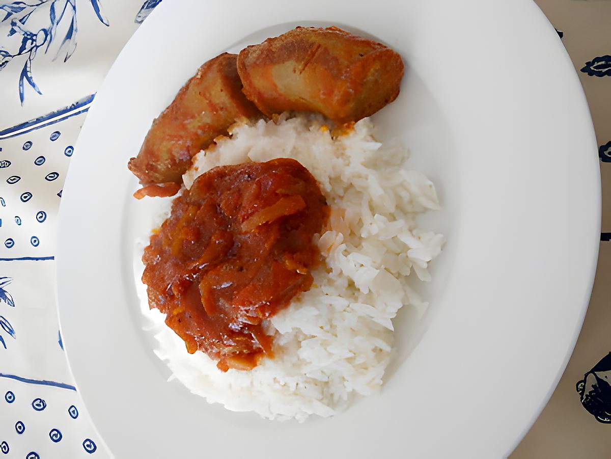 recette saucisse rougail