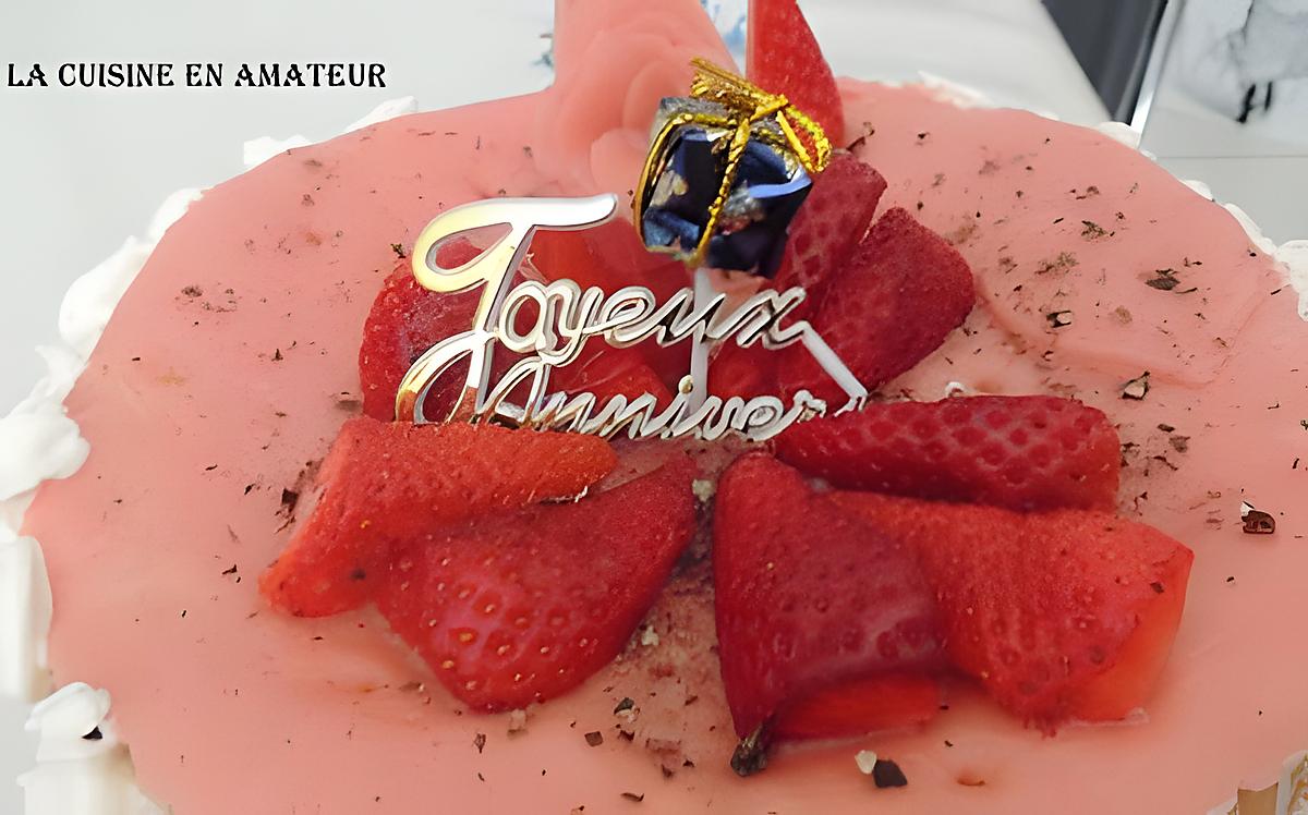 recette Fraisier pour les 15 ans de mon dernier