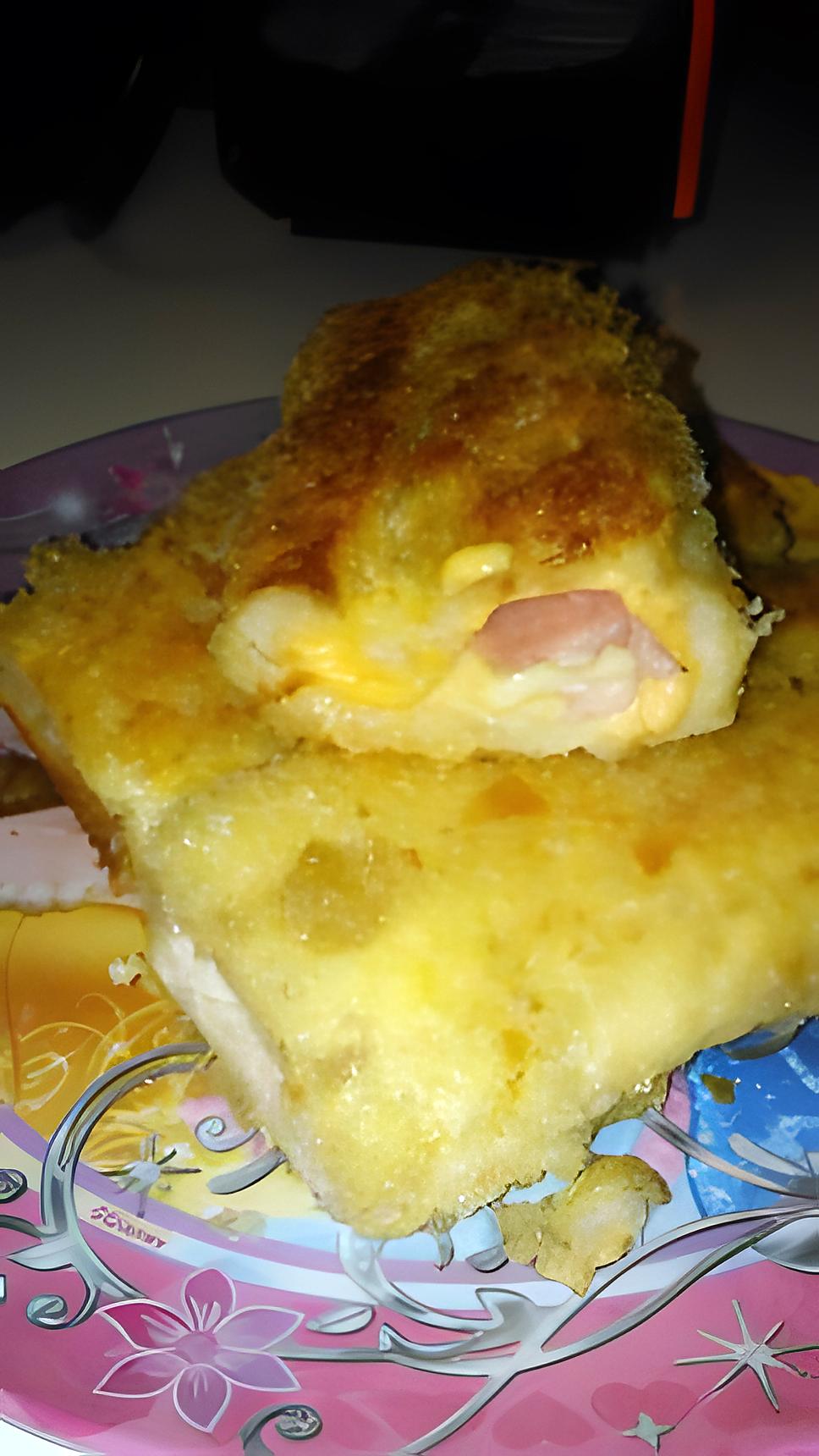 recette Roulé de pain de mie jambon fromage mozzarella