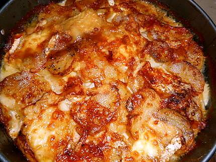 recette Gateau de pommes de terre au chaource et émmental