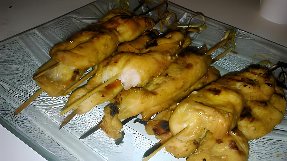 recette Brochettes de dinde marinée