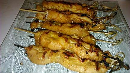 recette Brochettes de dinde marinée