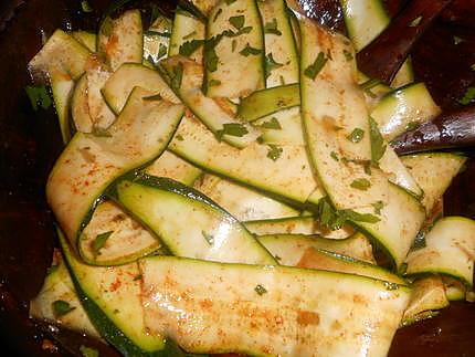 recette Salade de courgettes