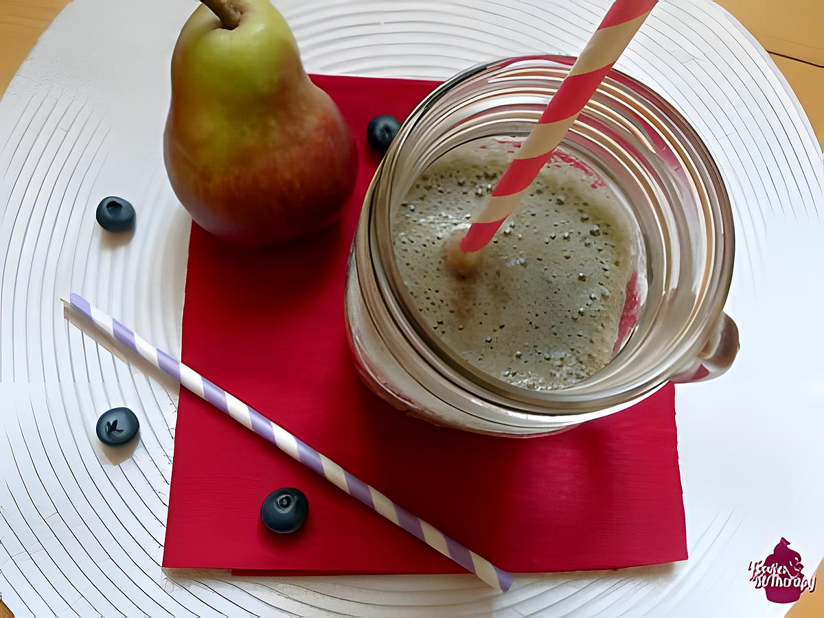 recette Smoothie fruité Poire/myrtille