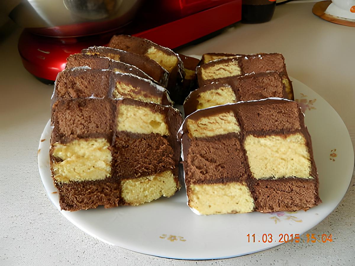 recette Gâteau damier