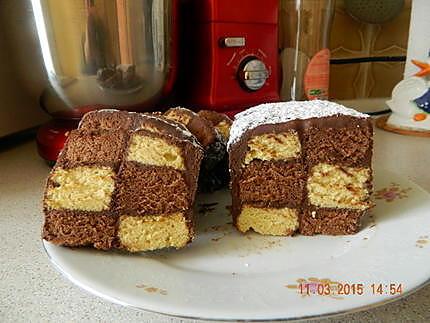 recette Gâteau damier