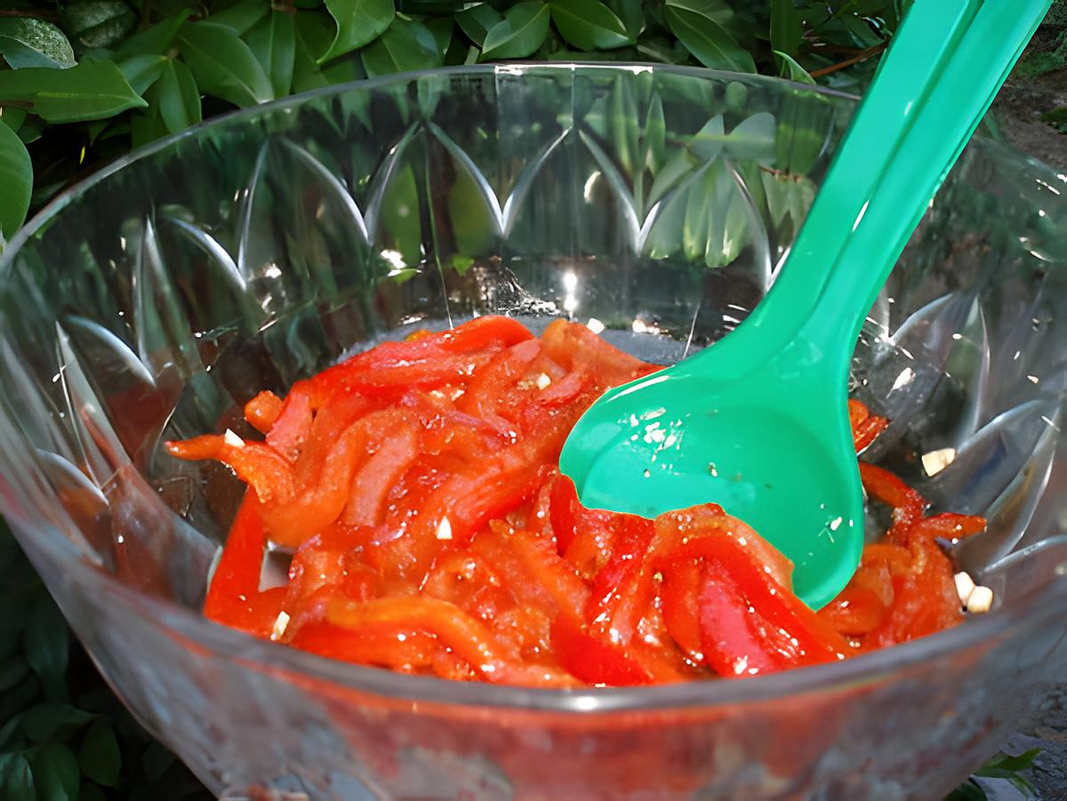 recette Salade de poivrons rouges