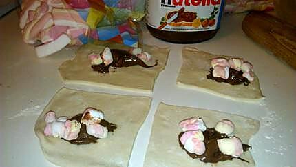 recette Feuilletés Nutella Marshmallow