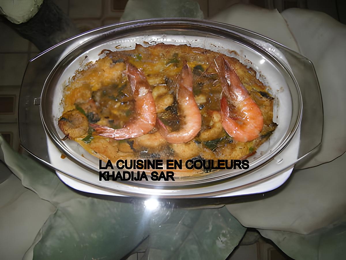 recette Pommes de terre aux crevettes