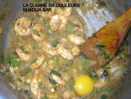 recette Pommes de terre aux crevettes