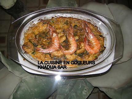 recette Pommes de terre aux crevettes