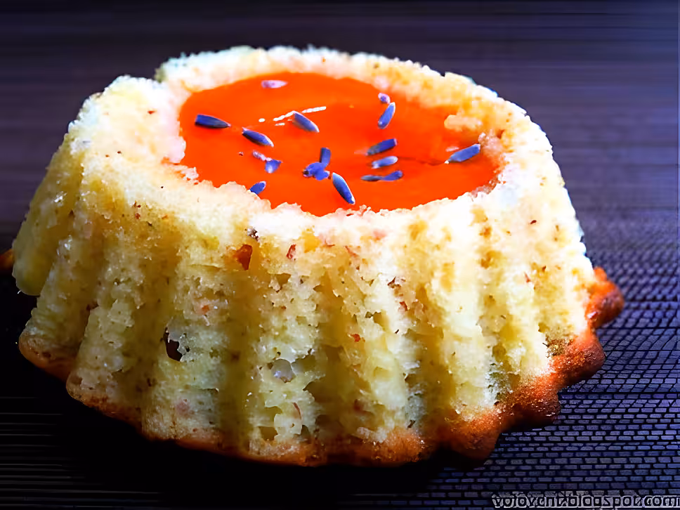 recette Petits gâteaux à l'abricot parfumés à la lavande et huile d'olive