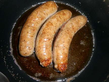 recette Saucisse campagnarde et ses rates en cocotte