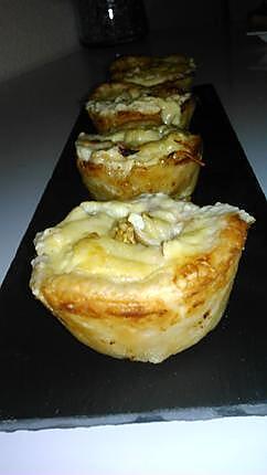 recette Minis tartes lardons champignons