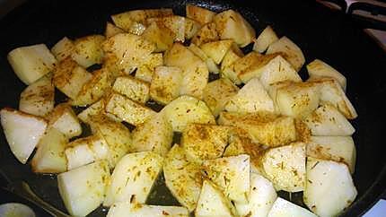 recette Pommes de terre au curry de Papa