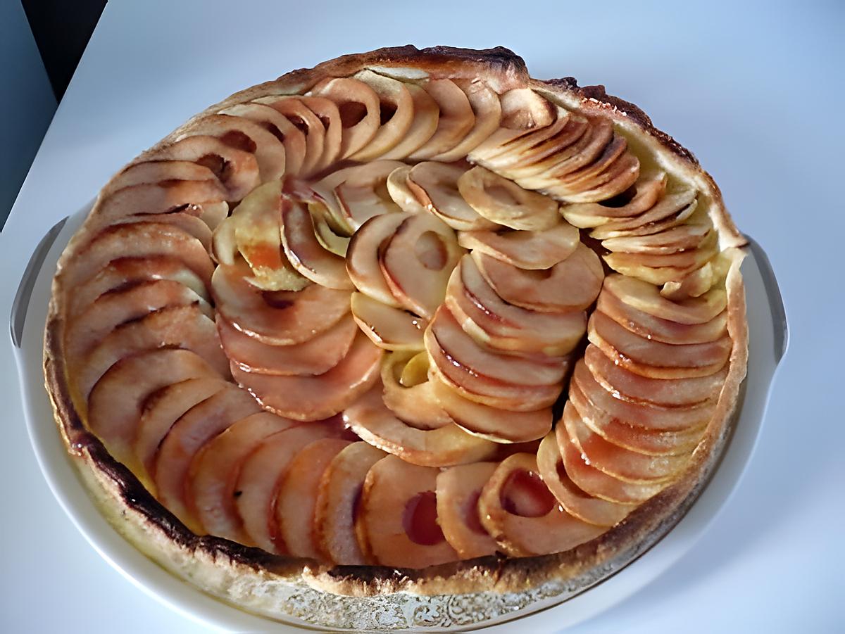 recette tarte aux pommes coulis de fraise