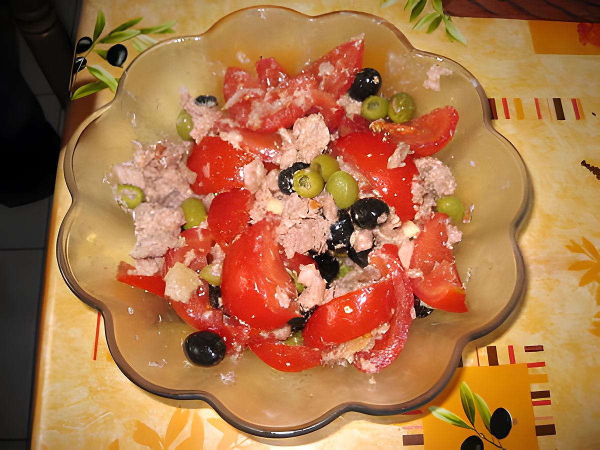 recette salade de thon aux olives
