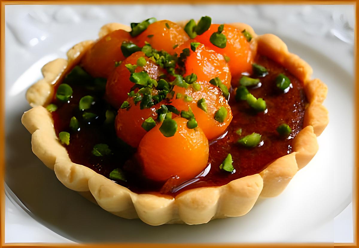 recette Tartelettes au fondant caramel beurre salé et melon confit à l'érable.