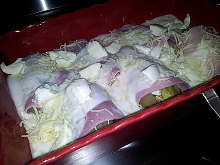 recette Endives farcie à la mozzarella au jambon