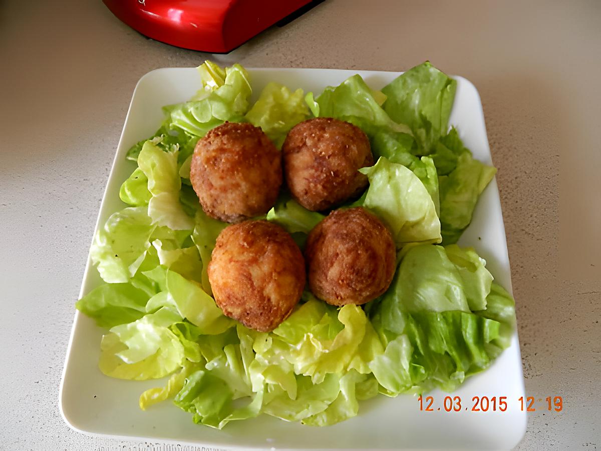 recette Boulettes de riz au fromage